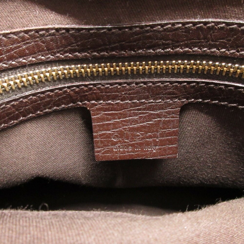 Gucci 137475 Shelly GG Canvas Leather Beige Brown Handbag 1789GUCCI - Picture 9 of 9